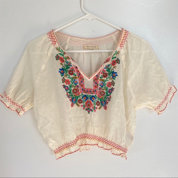 Urban Outfitters Tops - Floral embroidery blouse
